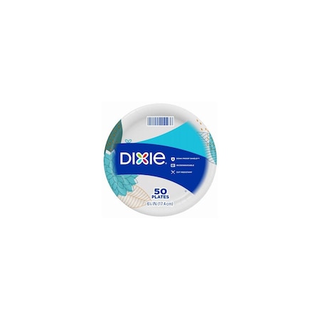 Georgia-Pacific Paper Plates, Soak-Proof, 6-In, 50PK 15123