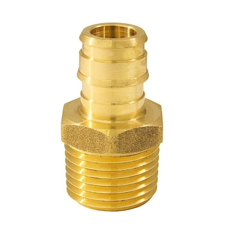 The Mosack Group 1/2 BRASS PEX-A X 1/2 MALE ADAPTER EPXMA1212