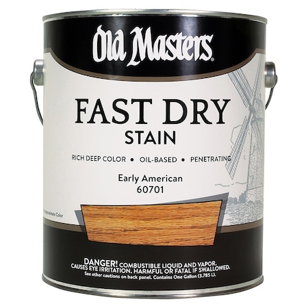 Fast Dry Stain Gal Old Masters Early American Interior Oil-Based Wood Stain 60701