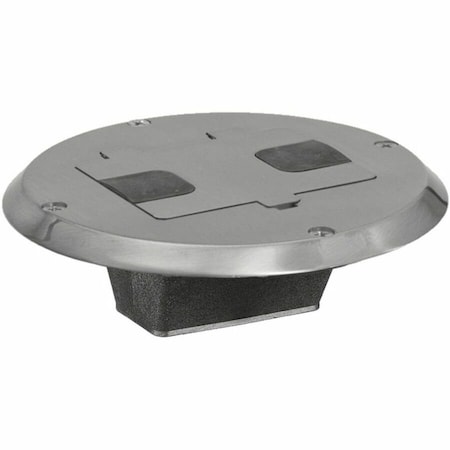 Hubbell Wiring Device-Kellems Electrical Box, Floor Box Type, Stainless Steel RF506SS