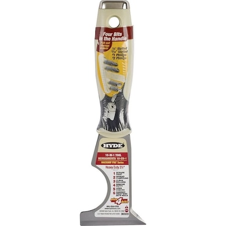 Hyde 0 MultiTool, 212 in W Blade, SingleEdge Blade, HCS Blade, Polypropylene Handle, SoftGrip Handle 6920