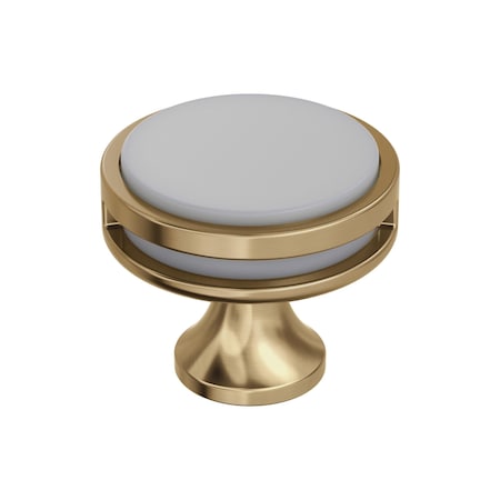 Amerock Oberon 1-3/8 inch 35mm Diameter Champagne Bronze/Frosted Acrylic Cabinet Knob BP36608CZFA