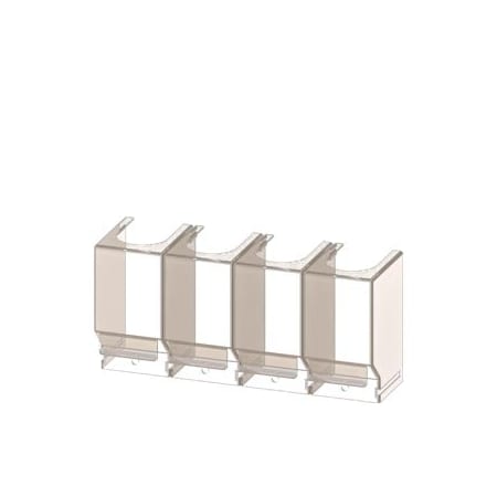 Siemens Accessory for 3KC4 3KC8 Terminal covers 1-pole for 630 A contains 4 units 3KC9804-4