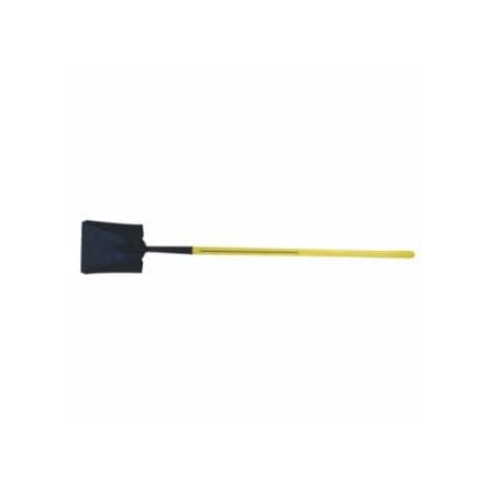 Nupla Ergo-Power Square Point Shovel, 11.5 in x 9.875 in Blade, 48 in Fiberglass Straight Handle 545-72-071