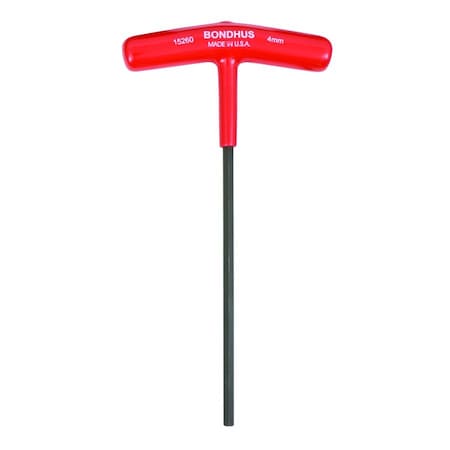Bondhus 4.0mm Hex T-Handle 6in Length 15260