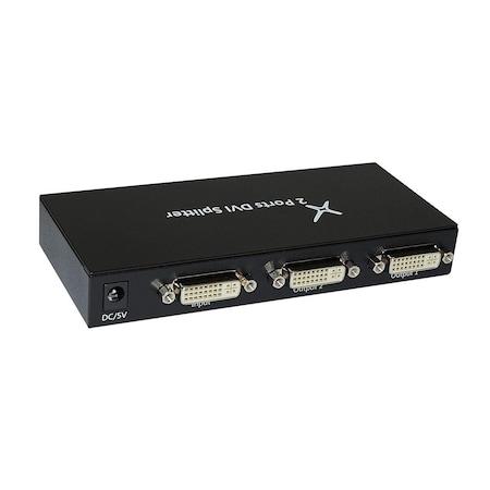 Xtrempro DVI Splitter 1 Input 2 Output Dual Monitor HDCP for Cascade Connection 41139