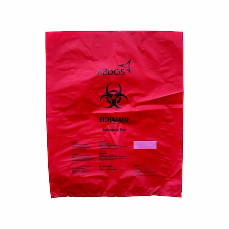 United Scientific Biohazard Disposable Bags, PP, 18in x 22in, 200PK UNU40103