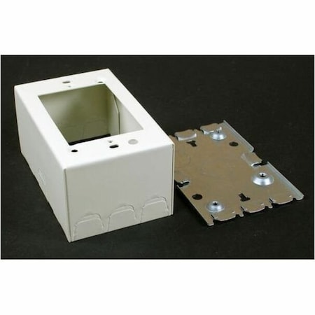 Wiremold Extra Deep Box Fitting, White, Steel 5744WH