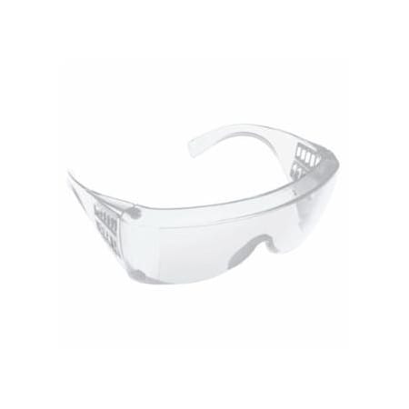 North Norton 180 Degrees Safety Glasses, Clear Lens, Anti-Scratch/Anti-Static/UV, Clear Frame, 10PK 068-T18000