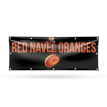 Signmission Red Navel Oranges, 48 Inch x 120 Inch, Vinyl Banner B-120-30831
