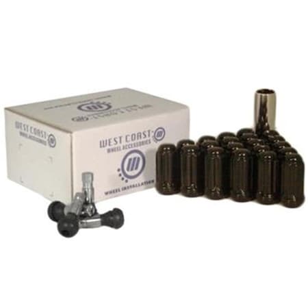 Powerhouse W56012SB 6 Lug Wheel Installation Kit - Black PO3553990