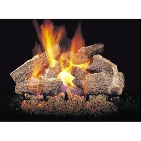 Cunningham Gas Products Real Fyre CHRRSO-18-20 18 & 20 in. Charred Rugged Split Oak Vented Log Set CHRRSO-18/20