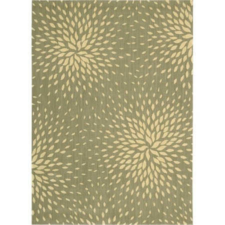 Nourison 2054 Capri Area Rug Collection Light Green 7 ft 9 in. x 10 ft 10 in. Rectangle 99446020543