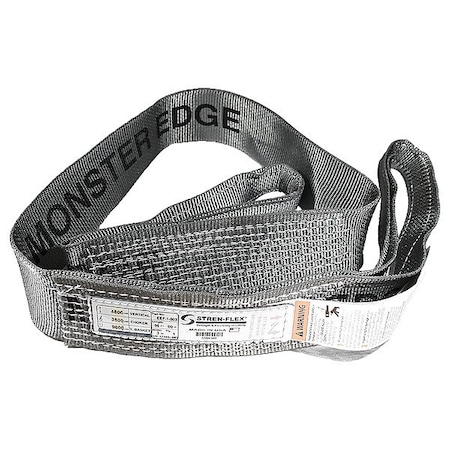 Stren-Flex Web Sling, Flat Eye, 6 ft L, 9,600 lb Cap. EEF-1-903ME-06