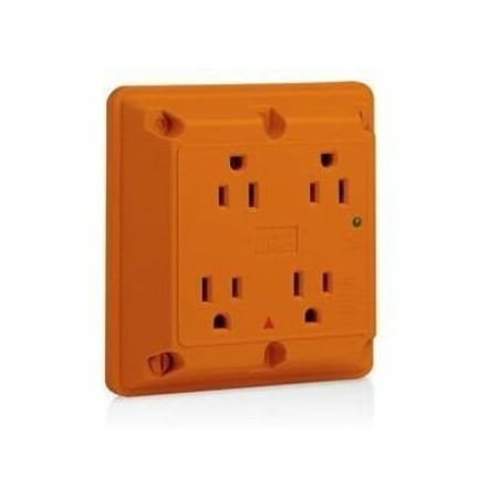 Leviton Straight Blade Receptacle, 5-15R, 15 A, 125V AC, Isolated Ground 5480-IG