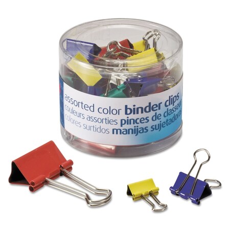 Officemate Assorted Colors Binder Clips, Assorted Sizes, PK30 OIC31026