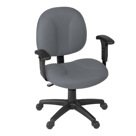Regency Comfort Series Swivel Fabric Computer Task Chair - Armless - Navy Blue 105-AA-GY