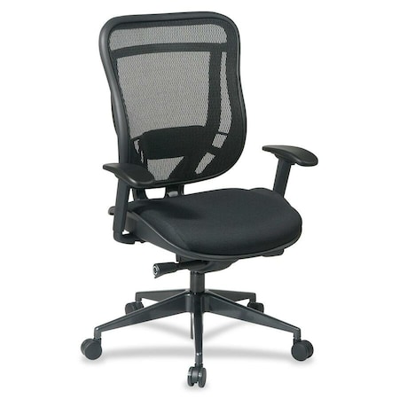 Office Star Executive Chair Desk Chair, Adjustable Arms, 19" to 23-1/4" Height, Mesh, Gray 818-31G9C18P