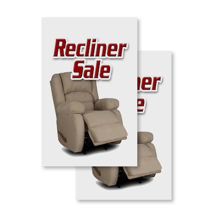 Signmission Recliner Sale, Vinyl Decals Only 24 Inch x 36 Inch, Vinyl Decal, 2PK DSB-2436-2PACK-Recliner Sale