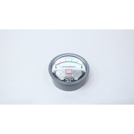 Dwyer Instruments MAGNEHELIC 4IN DIFFERENTIAL PRESSURE GAUGE 0-5IN-H2O 1/8IN 2005-G-R-Y