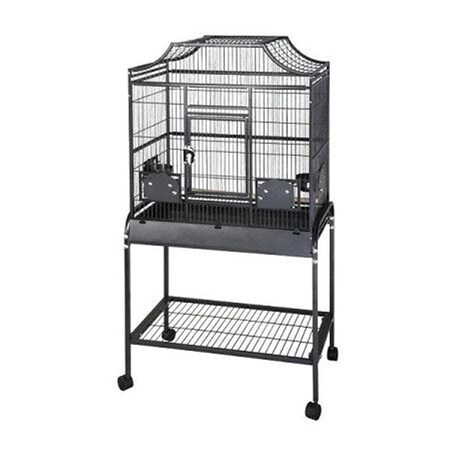 Fancy Feline Elegant Style Flight Cage - Small-Platinum FA284418
