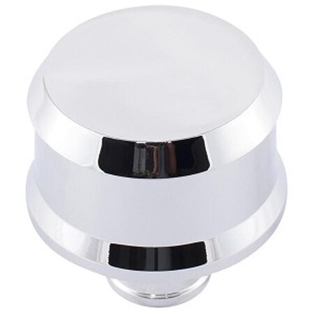 Powerplay 141851 2.5 in. Round Crankcase Breather Cap - Silver PO794424