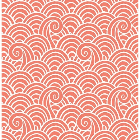 A-Street Prints Alorah Coral Wave Wallpaper 4081-26306
