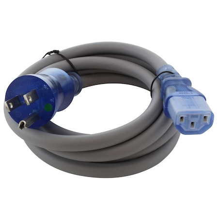 Ac Works 15A 6FT 14/3 Medical Grade Power Cord to IEC C13 End MD15AC13-072