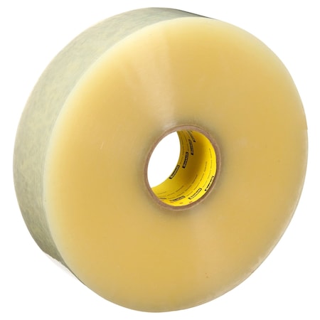 Scotch Carton Sealing Tape, 3.1 mil Thick, 72 mm W x 1,500 m L, 3 in Core Dia., Clear, 2 PK 375+