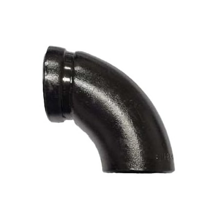 Industrial Choice Groove by Weld 90 Elbow SCH40 3 inch Steel Black Painted GVW-90-3-S40CS-BK