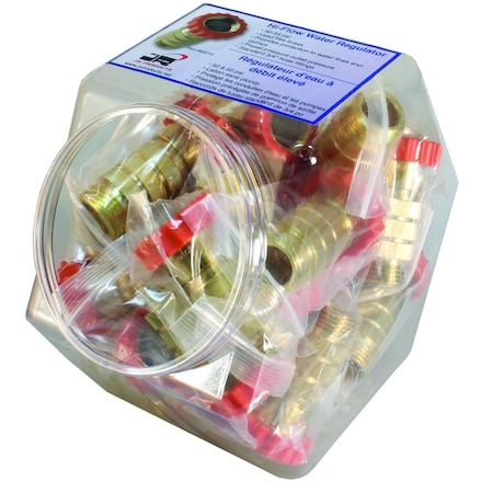 Jr Products WATER ENTRY RV 4050 PSI Fresh Water Pressure Regulator Hex Counter Display Pack Of 24 04-62205-D