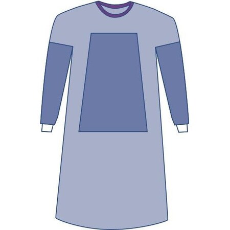 Medline Sterile Eclipse Fabric-Reinforced Surgical Gown with Set-in Sleeves, AAMI Level 3, Size L, 30PK DYNJP2101