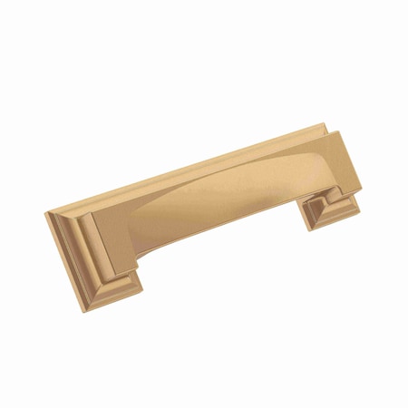 Amerock Appoint 3 in & 3-3/4 in 76mm & 96 mm Center-to-Center Champagne Bronze Cabinet Cup Pull BP36762CZ