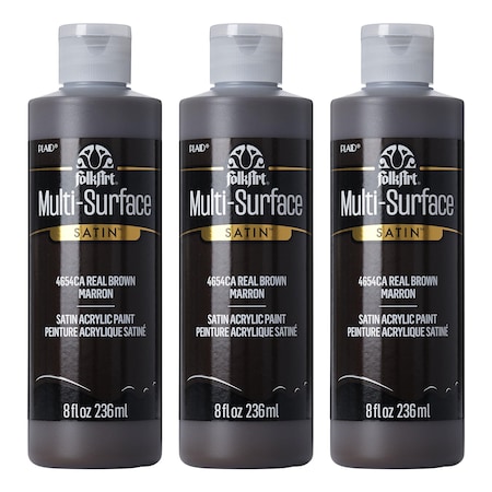 Folkart Acrylic Paint, Satin, Acrylic Base, Real Brown 4654CA