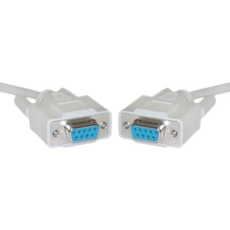 Cable Wholesale Null Modem Cable, DB9 Female, UL rated, 8 Conductor, 6 foot 10D1-20406