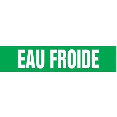 Accuform FRENCH PIPE MARKER EAU FROIDE CRPK217STC