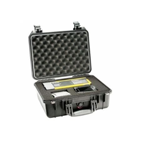 Pelican Protector Case, 0.53 ft³, 16.44 in L x 13 in W x 6.82 in D, Black, with Foam 562-1450-000-110