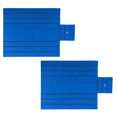 Mytee Products Heavy Duty 18oz Lumber Tarp 24x27 8ft Drop - Blue, 2PK LT-BLUEx2