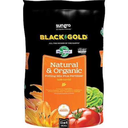 Black Gold Organic All Purpose Potting Mix 1.5 cu ft 1402040 1.5CF P