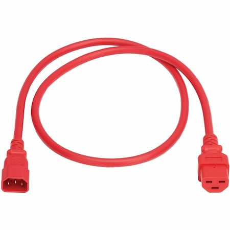 Eaton Power Cord, 2 ft, Red, 15 A P037-002-ARD