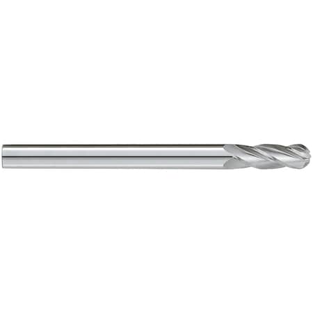 Garr Tool End Mill, Ball End Center Cutting Extra Length, Series: 730M, 1 in Cutter Dia 44350