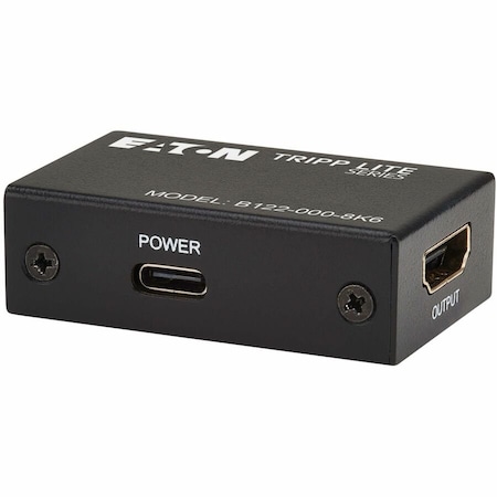 Eaton TRIPP LITE SERIES 8K HDMI SIGNAL BOOSTER/EXTENDER (F/F) - 8K 60 HZ, 4K 120 HZ, 4 B122-000-8K6