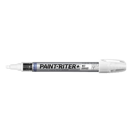 Markal Paint Marker, Medium Tip, White Color Family, Paint 96930