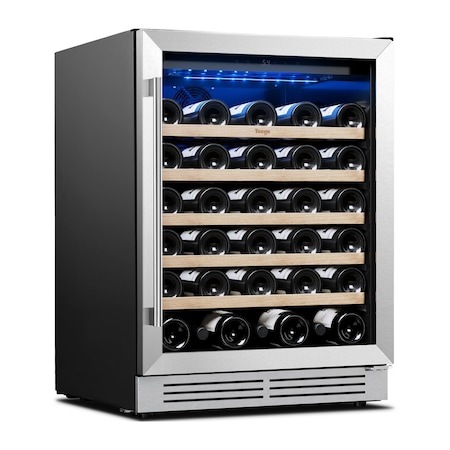 Yeego 24 in. Single Zone 52-Bottles Wine Cooler YG-WS24R-23