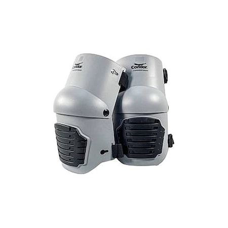 Condor Knee Pad, Foam Pad, PP Cap, 2 Straps, Gray 823Z85