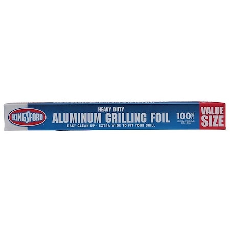 Brand Buzz Kingsford Heavy-Duty Grilling Foil, Aluminum, Gray BBP12022