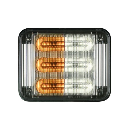 Code 3 LED Prizm, Clear Lens, Amb/Wht, REF12, 7"X9" 7912CAW-75