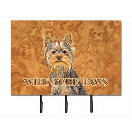 Carolines Treasures Yorkie And Yorkshire Terrier Wipe your Paws Leash or Key Holder KJ1219TH68