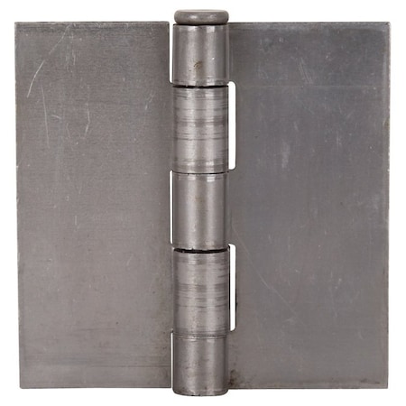 Prosource Door Hinge, 3-1/2 in W Door Leaf, 3-1/2 in H Door Leaf, 2.2 mm Thick Door Leaf, Steel, Plain Steel LR-020-PS