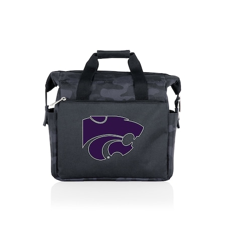 Picnic Time Family Of Brands NCAA Kansas State Wildcats On The Go Lunch Bag Cooler - Soft Cooler Lunch Box, Black Camo 510-00-182-254-0